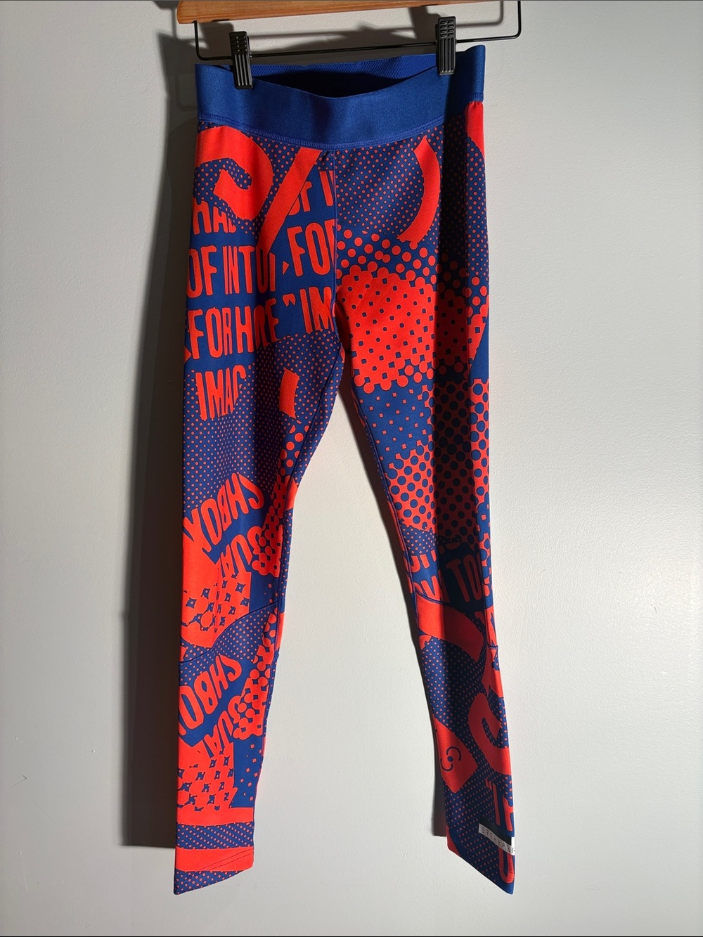 Kids Red & Blue Graphic Performance Leggings